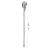 Stainless Steel Metal Drinking Straw Spoon Resuable Washable Cocktail Spoons L
