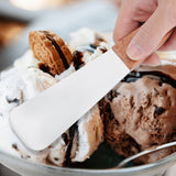 Stainless Steel Ice Cream Shovel with Wooden Handle Dessert Spade Butter Cutter Kitchen Utensil