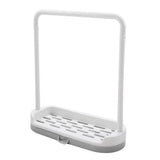 Kitchen Detachable Bar Towel Drying Rack Storage Organizer Rack for Dishcloth Sponge Soap(Grey)