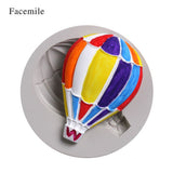 Hot Air Balloon Pattern Fondant Cake Decorative Baking Silicone DIY Mold (50-616) In Australia - Darrahopens