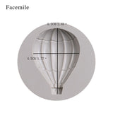 Hot Air Balloon Pattern Fondant Cake Decorative Baking Silicone DIY Mold (50-616) In Australia - Darrahopens