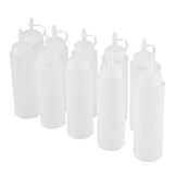 240ml 10pcs / Set Plastic Condiment Dispenser for Sauce Oil Cream Vineger (White) In Australia - Darrahopens
