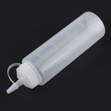 240ml 10pcs / Set Plastic Condiment Dispenser for Sauce Oil Cream Vineger (White)