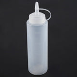 240ml 10pcs / Set Plastic Condiment Dispenser for Sauce Oil Cream Vineger (White)