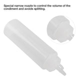 240ml 10pcs / Set Plastic Condiment Dispenser for Sauce Oil Cream Vineger (White)