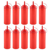 340ml 10pcs / Set Plastic Condiment Dispenser for Sauce Oil Cream Vineger (Red) In Australia - Darrahopens