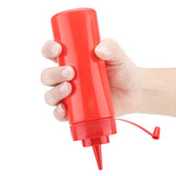 340ml 10pcs / Set Plastic Condiment Dispenser for Sauce Oil Cream Vineger (Red)