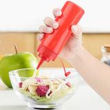 340ml 10pcs / Set Plastic Condiment Dispenser for Sauce Oil Cream Vineger (Red)
