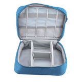 Portable Storage Bag for USB Cable Power Bank Headphone Digital Garget Organizer(Blue) In Australia - Darrahopens