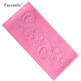 Lace Hem Shape Cake Baking Cookie Chocolate Sugar Paste Food Silicone Mold Bakeware In Australia - Darrahopens