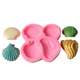 Shell Pattern Silicone DIY Mold Fondant Cake Decorative Baking Soap Making Tool