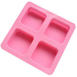 Silicone Cake Mold 4Pcs Square Pattern Baking DIY Mold Soap Chocolate Making Tool In Australia - Darrahopens