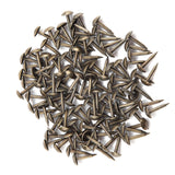 100pcs Thicken Iron Staples Nails Fasteners for Furniture Drum Wooden Door (6 * 12mm) In Australia - Darrahopens