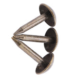 100pcs Thicken Iron Staples Nails Fasteners for Furniture Drum Wooden Door (6 * 12mm) In Australia - Darrahopens
