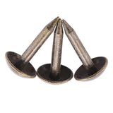 100pcs Thicken Iron Staples Nails Fasteners for Furniture Drum Wooden Door (6 * 12mm)