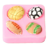 Silicone Cake Mold Football Baseball Sports Ball Pattern Chocolate Baking DIY Mold Making Tool In Australia - Darrahopens