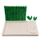 Silicone Cake Mold Bamboo Leaves Pattern Pudding Desserts Baking DIY Mold Soap Making Tool