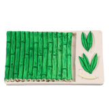 Silicone Cake Mold Bamboo Leaves Pattern Pudding Desserts Baking DIY Mold Soap Making Tool