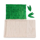 Silicone Cake Mold Bamboo Leaves Pattern Pudding Desserts Baking DIY Mold Soap Making Tool