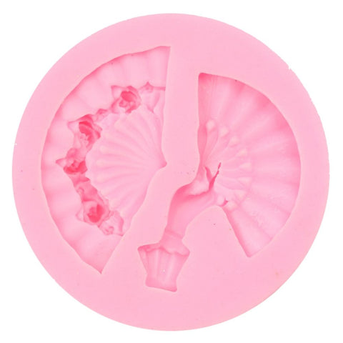 Fan Shape Cake Baking Cookie Chocolate Sugar Paste Food Silicone Mold Bakeware In Australia - Darrahopens