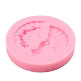 Fan Shape Cake Baking Cookie Chocolate Sugar Paste Food Silicone Mold Bakeware