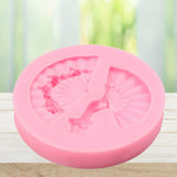 Fan Shape Cake Baking Cookie Chocolate Sugar Paste Food Silicone Mold Bakeware