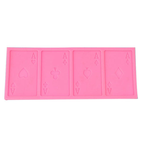 Poker Shape Cake Baking Cookie Chocolate Sugar Paste Food Silicone Mold Bakeware In Australia - Darrahopens