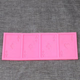 Poker Shape Cake Baking Cookie Chocolate Sugar Paste Food Silicone Mold Bakeware In Australia - Darrahopens