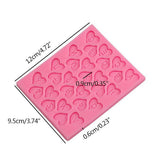 Heart Shape Letters Cake Baking Cookie Chocolate Sugar Paste Food Silicone Mold Bakeware