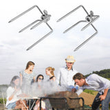 2PCS Multifunctional Stainless Steel BBQ Fork Grill Fork Roast Spit Barbecue Tool In Australia - Darrahopens