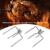 2PCS Multifunctional Stainless Steel BBQ Fork Grill Fork Roast Spit Barbecue Tool In Australia - Darrahopens