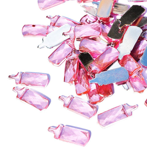 100pcs Baby Shower Birthday Party Gift Decoration Toy Accessories (Pinkbottle) In Australia - Darrahopens
