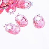 100pcs Baby Shower Birthday Party Gift Decoration Toy Accessories (Pinkbib)