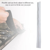 1pc Silicone Gap Strip Oil Resistant Stove Kitchen Counter Cap Filler Sealing Cover White
