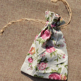 10pcs Printed Linen Drawstring Bag Gift Jewelry Ornament Storage Pouch 1 In Australia - Darrahopens