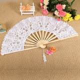 Lace Umbrella Fan Parasol for Lady Women Party Decor Dancing Photography Prop