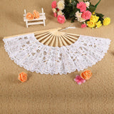 Lace Umbrella Fan Parasol for Lady Women Party Decor Dancing Photography Prop