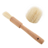 Wooden Barbecuing Brush Baking Brush Oil Sauce Butter Kitchen Tool(Round Handle)