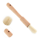 Wooden Barbecuing Brush Baking Brush Oil Sauce Butter Kitchen Tool(Round Handle)
