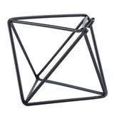 Geometric Air Pants Holder Fashionable Flowers Bromeliads Hanging Rack Home Decor Black