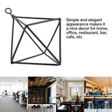 Geometric Air Pants Holder Fashionable Flowers Bromeliads Hanging Rack Home Decor Black