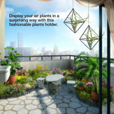 Geometric Air Pants Holder Fashionable Flowers Bromeliads Hanging Rack Home Decor Black