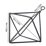 Geometric Air Pants Holder Fashionable Flowers Bromeliads Hanging Rack Home Decor Black