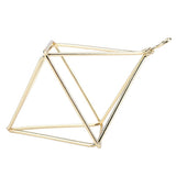 Geometric Air Pants Holder Fashionable Flowers Bromeliads Hanging Rack Home Decor Gold