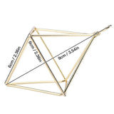 Geometric Air Pants Holder Fashionable Flowers Bromeliads Hanging Rack Home Decor Gold