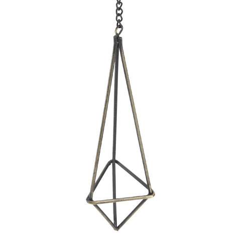 Geometric Triangle Hanging Flower Holder Stand Elegant Air Plants Bromeliads Rack House Decor S