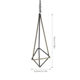 Geometric Triangle Hanging Flower Holder Stand Elegant Air Plants Bromeliads Rack House Decor S