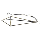 Geometric Triangle Hanging Flower Holder Stand Elegant Air Plants Bromeliads Rack House Decor S