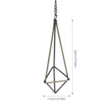 Geometric Triangle Hanging Flower Holder Stand Elegant Air Plants Bromeliads Rack House Decor M