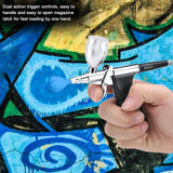 Spirit Air G-166A Gravity Feed Dual Action Airbrush Paint Spray Gun Kit (0.5mm) In Australia - Darrahopens
